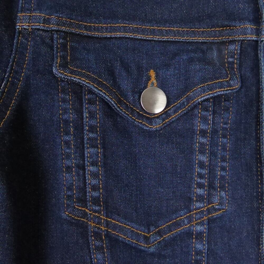 FRAME Denim Jean Jacket Mens SZ XS Trucker Heritage Classic Americana Western - Picture 5 of 16